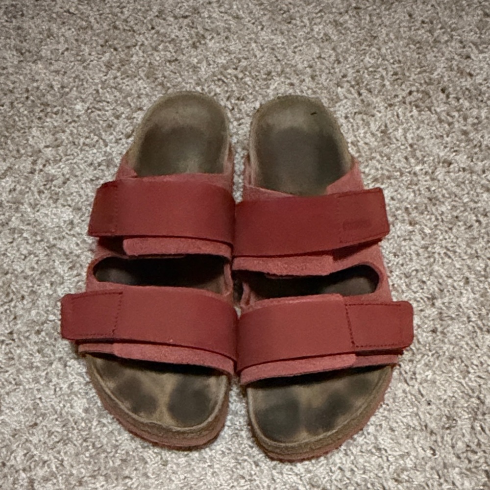 Birkenstock Red Double-Strap Sandals for women